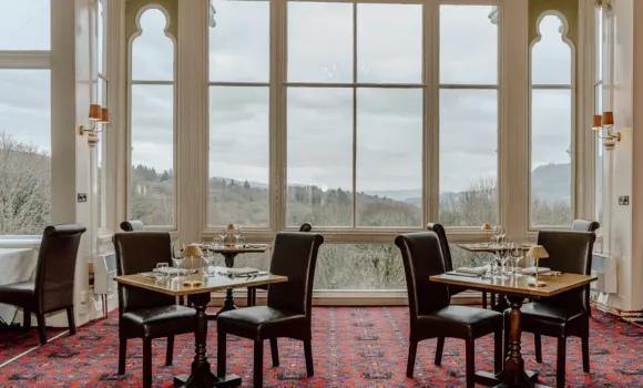 Verandah Restaurant overlooking Tummel valley